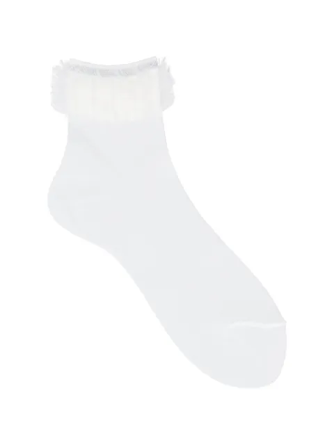 Antipast lace-trim socks White AS108W