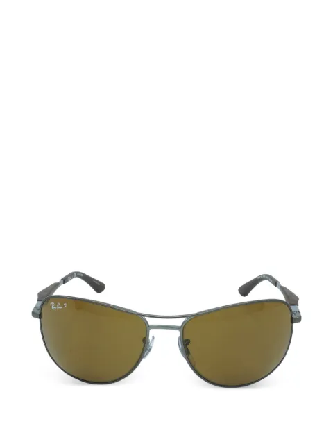 Ray-Ban aviator-frame polarized sunglasses Grey RB3519