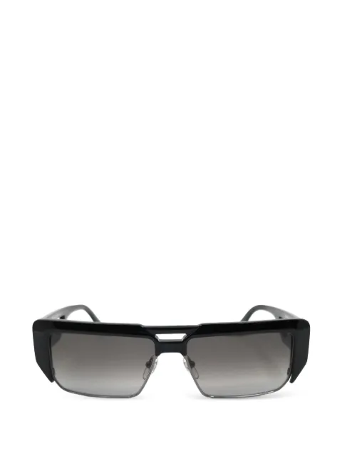MCM logo-plaque rectangle-frame sunglasses Black MCM681S001