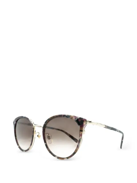 MCM round-frame marbled-effect sunglasses Red MCM676SA