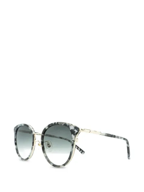 MCM marble-effect round-frame sunglasses Grey MCM676SA033