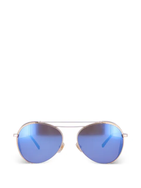 MCM double-bridge pilot sunglasses Gold MCM129S740