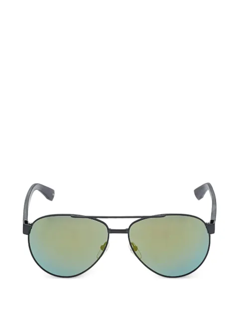 Lacoste double-bridge pilot-frame sunglasses Black L185S315