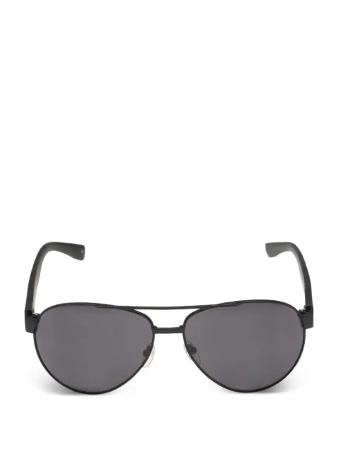 Lacoste double-bridge pilot-frame sunglasses Black L185S001
