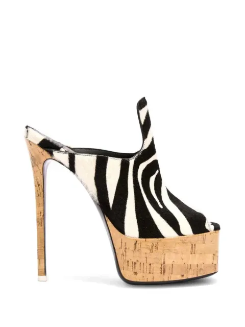 The Attico 140mm Irmelin heeled mules White 260WSH00912LBT156PR
