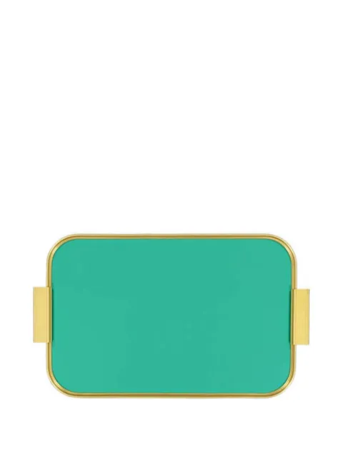 Kaymet rectangular-shape tray Gold S18
