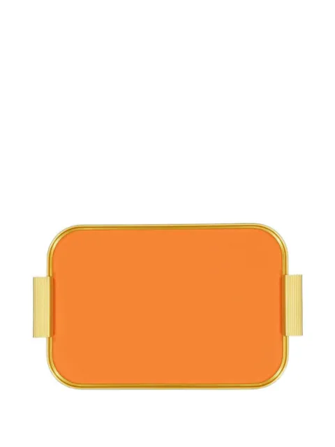 Kaymet rectangular-frame handled tray Orange S16