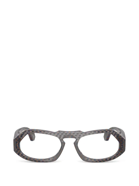 Alain Mikli geometric-frame glasses Blue A035470991