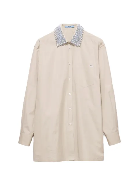 Prada poplin shirt Neutrals P453JRSOOO1XV2
