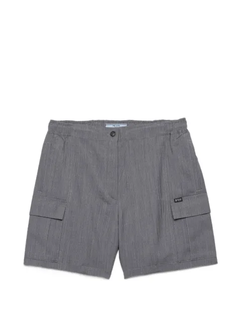 Prada light mohair shorts Grey P242KSOOO17LK