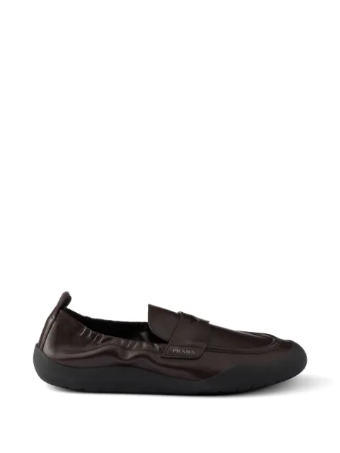 Prada Speedrock leather loafers Brown 2DE161FG000070