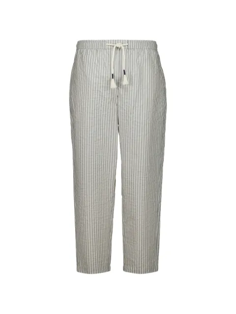 Orlebar Brown Sonoran seersucker-stripe trousers Grey 282502