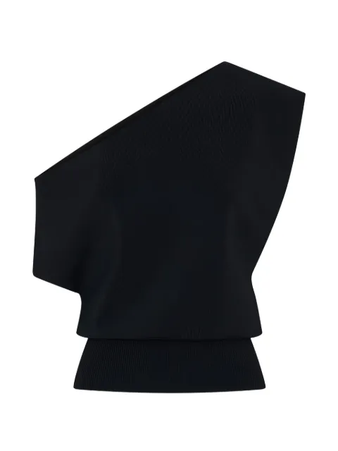 Christopher Esber assymetric-shoulder top Black 25021540