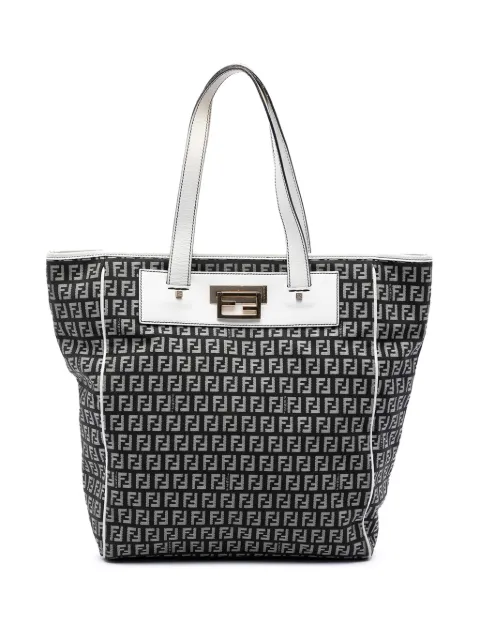 Fendi Pre-Owned 2000-2010 Zucchino Canvas tote bag Black 4Y5909N8IONP43TM