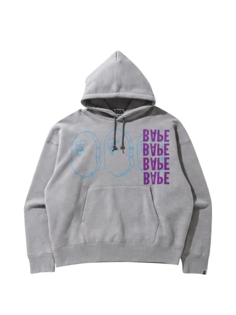 A BATHING APE® logo-print hoodie Grey 001PPH301010X