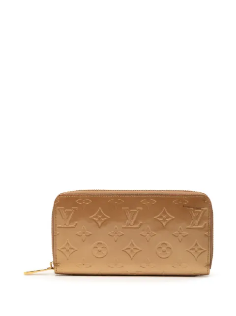 Louis Vuitton Pre-Owned 2015 Monogram Vernis Zippy Wallet long wallets Gold 7IXK4ZK4KAC83U0R