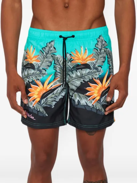 Sundek floral-print drawstring swim shorts Blue M505BDRT3JR