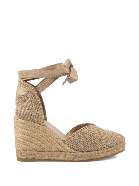 Espadrilles Cof Hilo woven ankle-tie espadrilles Neutrals COFHILOPLATINOTOSTADO