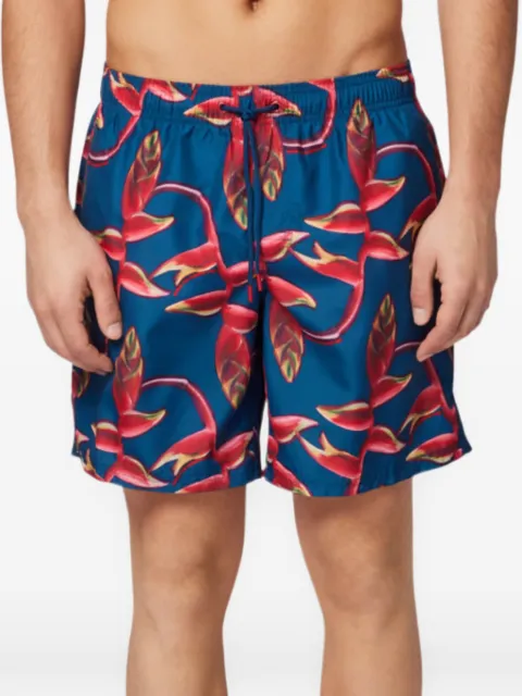 Sundek floral-print drawstring swim shorts Blue M505BDRT3HL952HLABYSS