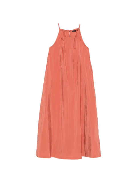 Emporio Armani crinkled halterneck beach dress Orange EW003404AF20245U4098