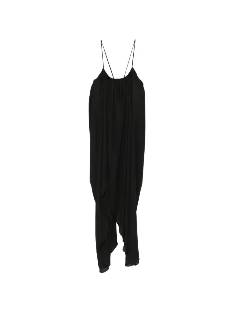 Vestiaire d'un Oiseau Libre open-back draped dress Black OPENBACKDRAPEDDRESS