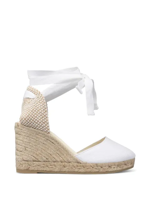 Espadrilles Colin lona wedge ankle-tie espadrilles White COLINLONABLANCO