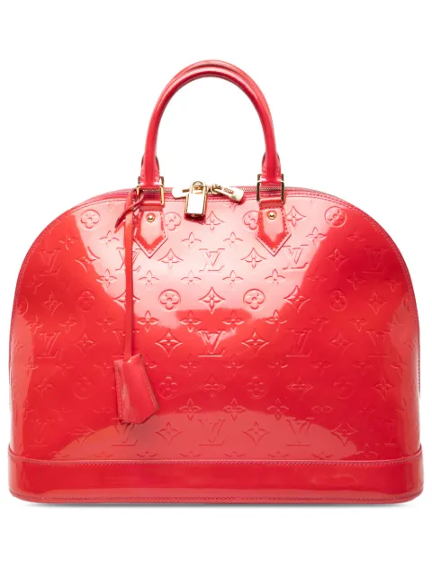 Louis Vuitton Pre-Owned 2009 Monogram Vernis Alma GM handbag Red WCQA0CH8B8MZETXF