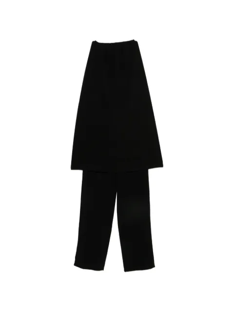 Vestiaire d'un Oiseau Libre Monolith strapless trousers set Black BLACKMONOLITHSET