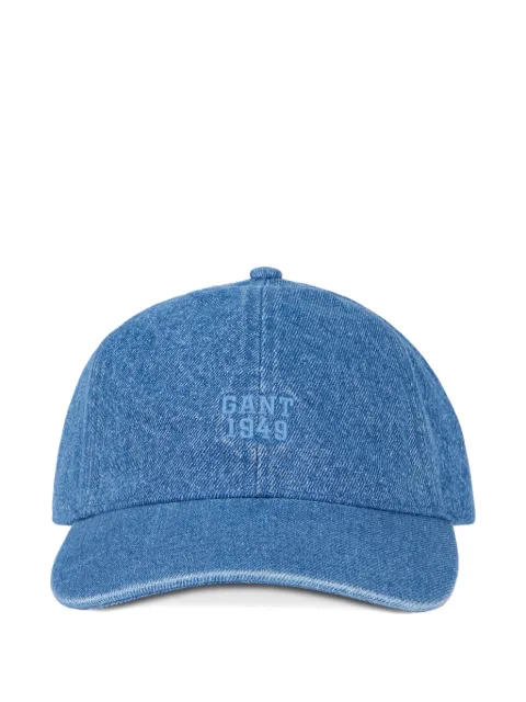 Gant logo-embroidered denim cap Blue 9901324