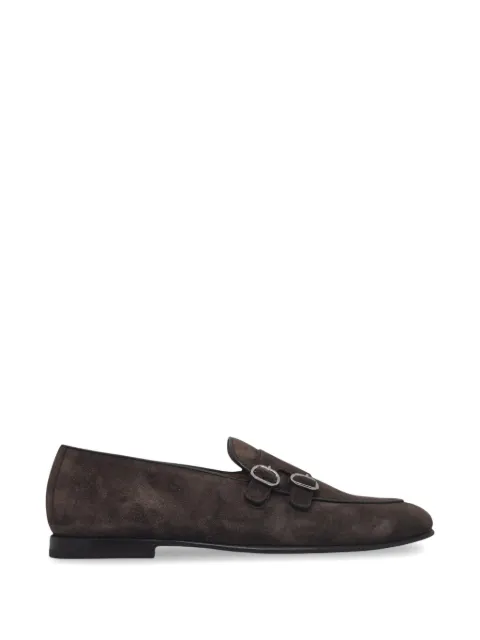 Barrett double-strap suede loafers Brown 261U025