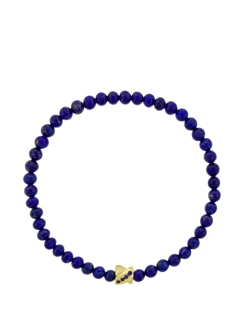 LUIS MORAIS sapphire and tiger eye bracelet Gold 1DBLDIASDRILLBBNAVY
