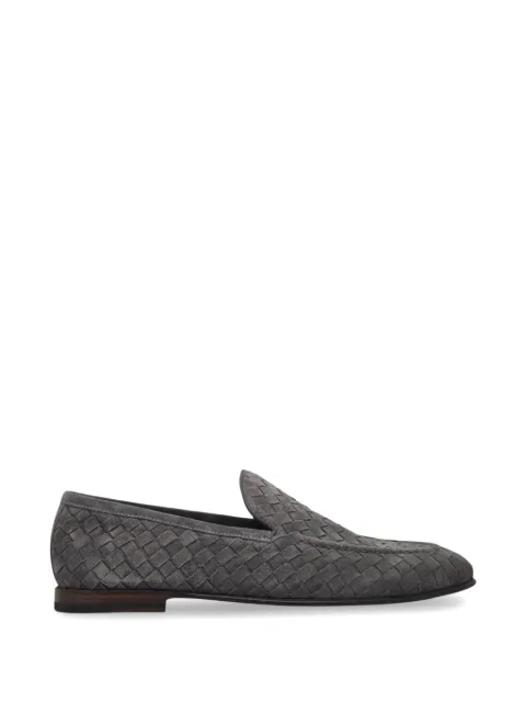 Barrett woven suede loafers Grey 231U021
