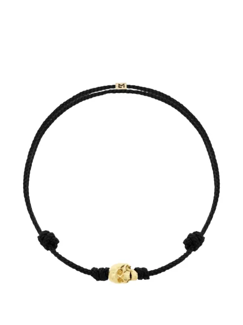 LUIS MORAIS skull cord bracelet Gold 1G6SSKCBBLACK