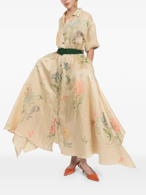 Rosie Assoulin Waiting for Godet maxi dress Neutrals R263D05WL040