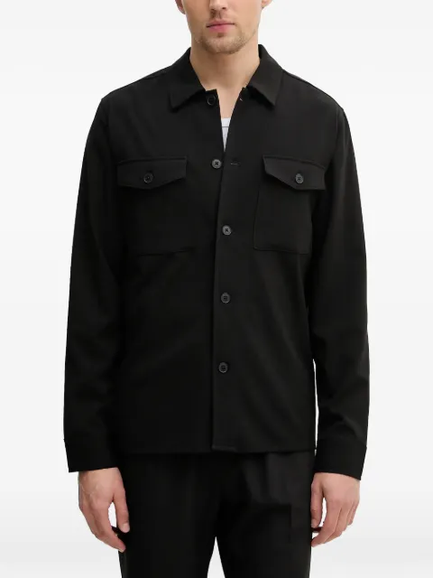 Lindbergh flap-pocket shirt Black 30305044