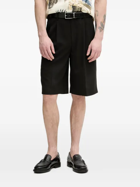 Lindbergh pleated tailored shorts Black 30501111A