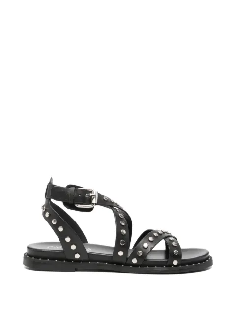 Carmela stud-embellished leather sandals Black 162393