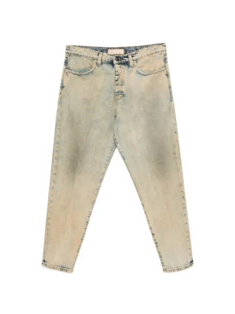 BONHEUR acid-wash tapered jeans Blue NIKKODENIM
