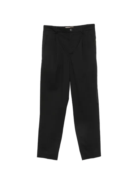 BONHEUR pleated elasticated-waist trousers Black KOBE1404