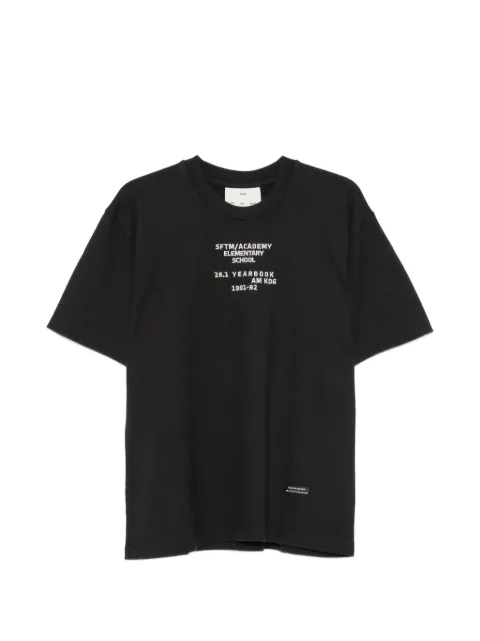 Song For The Mute slogan-print T-shirt Black 261MTS040E1SJSYBLK