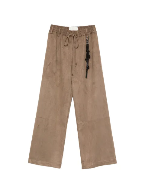 Song For The Mute drawstring-waist wide-leg trousers Brown 261WPT054SKNTBRN