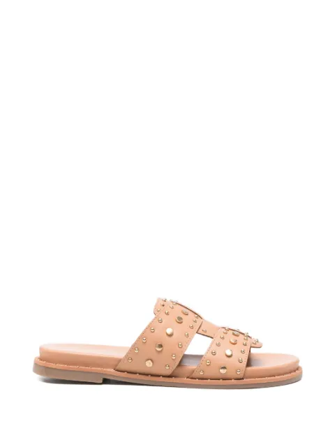 Carmela stud-embellished leather sandals Neutrals 16320202