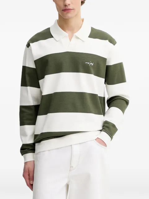 Marc O'Polo striped polo-collar sweatshirt Green 5000007716