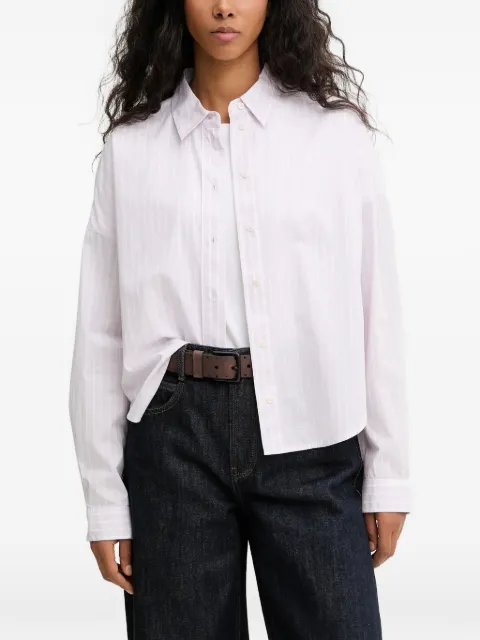 Marc O'Polo vertical-stripe long-sleeve shirt Pink 5000013036