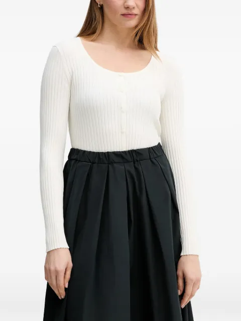Marc O'Polo ribbed-knit button-up cardigan White 5000009610