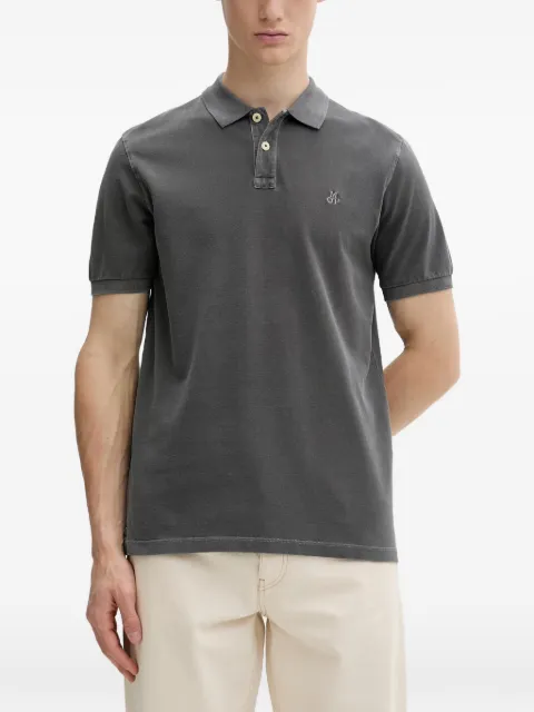 Marc O'Polo logo-embroidered piqué polo shirt Grey 5000012660
