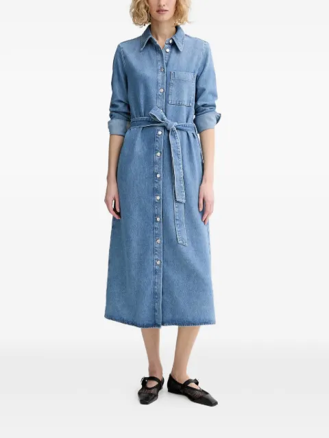 Marc O'Polo belted button-front midi dress Blue 5000013405