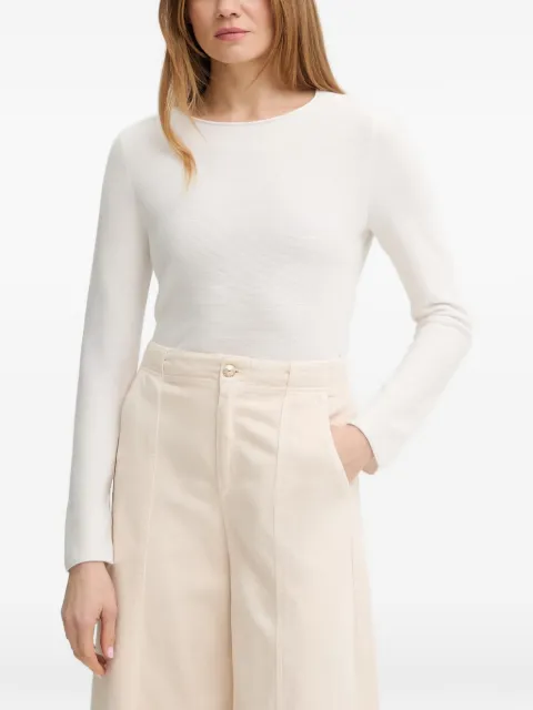 Marc O'Polo fine-knit long-sleeve sweater White 5000013039