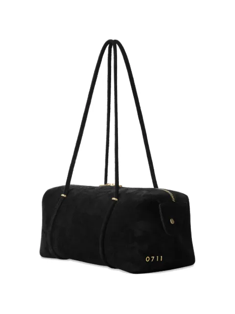 0711 Faye suede shoulder bag Black 0711AW2604