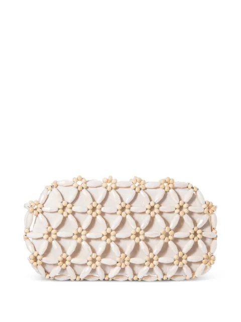 0711 Tebea bead-embellished clutch bag Neutrals 0711AW2636